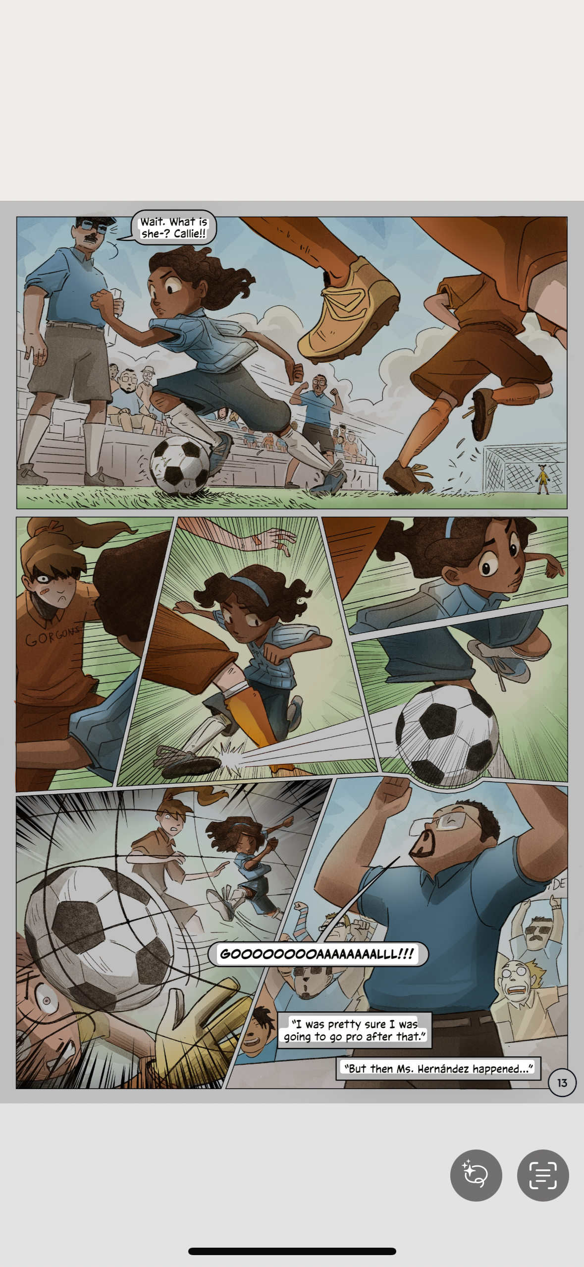 Comic page with all detected text highlighted